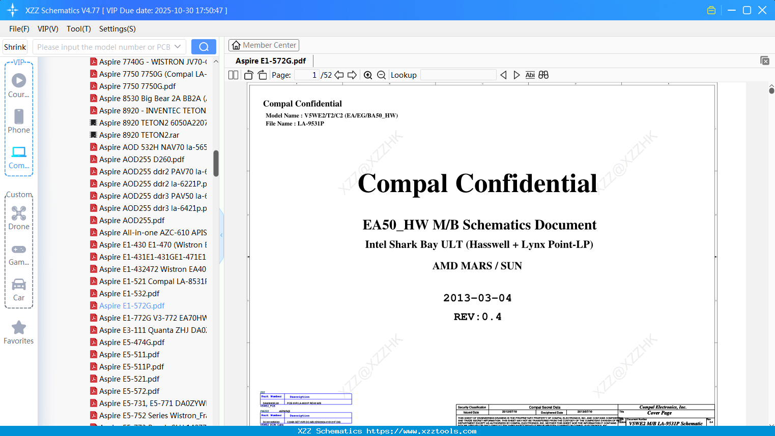 Laptop ACER Aspire E1-572G